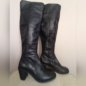 Modern Vintage Black Over the Knee Boots